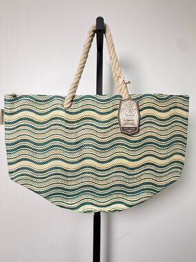 Sun ‘N’ Sand Wavy Stripe Beach Tote